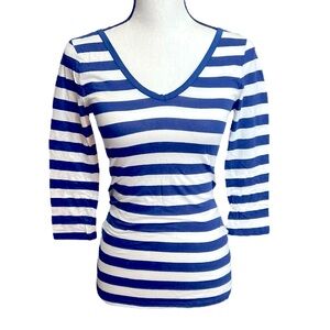 Banana Republic Woman’s Striped Shirt Top Tee Sz XS